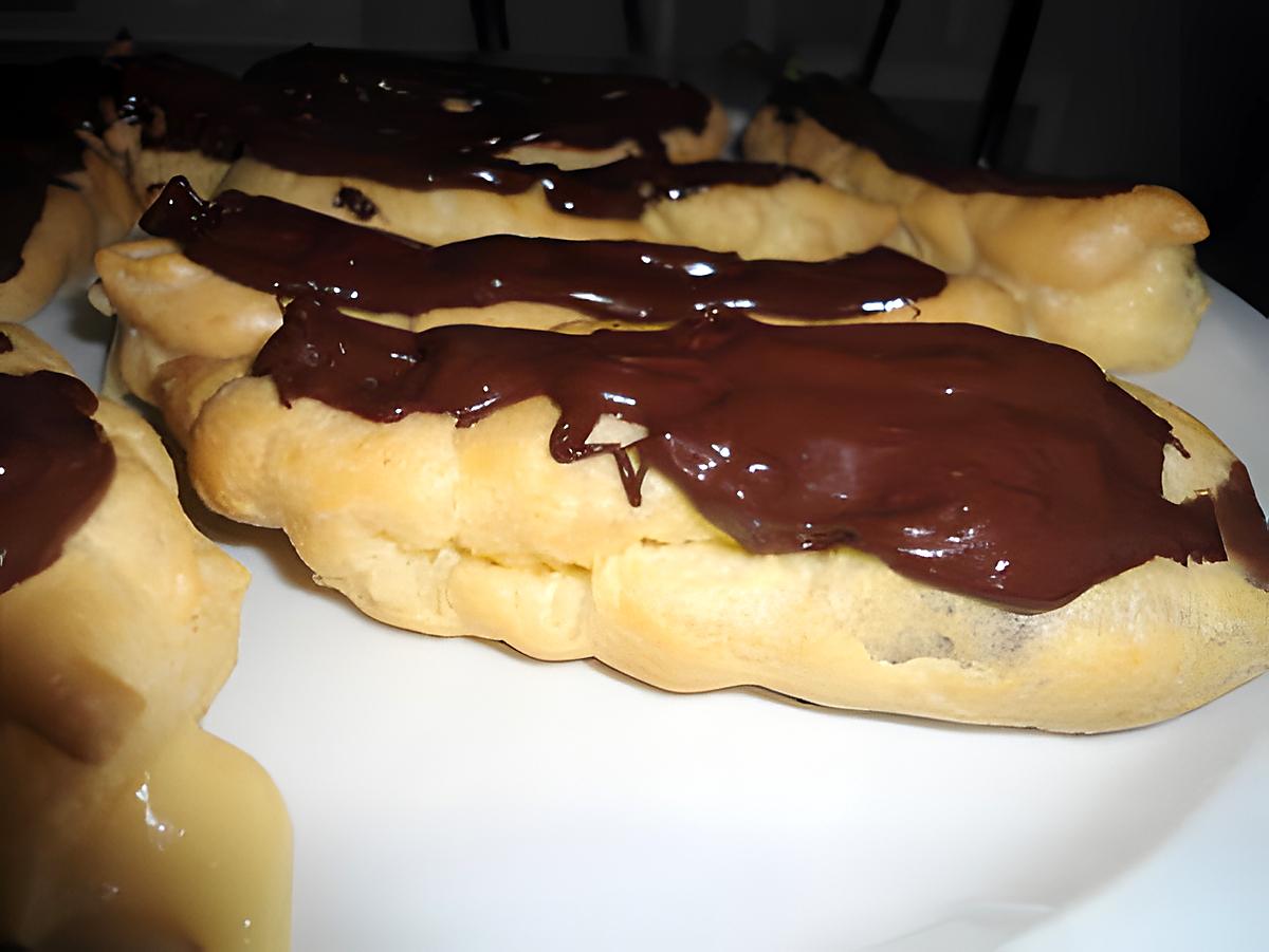 recette ÉCLAIRS PÂTISSIERS AU CHOCOLAT