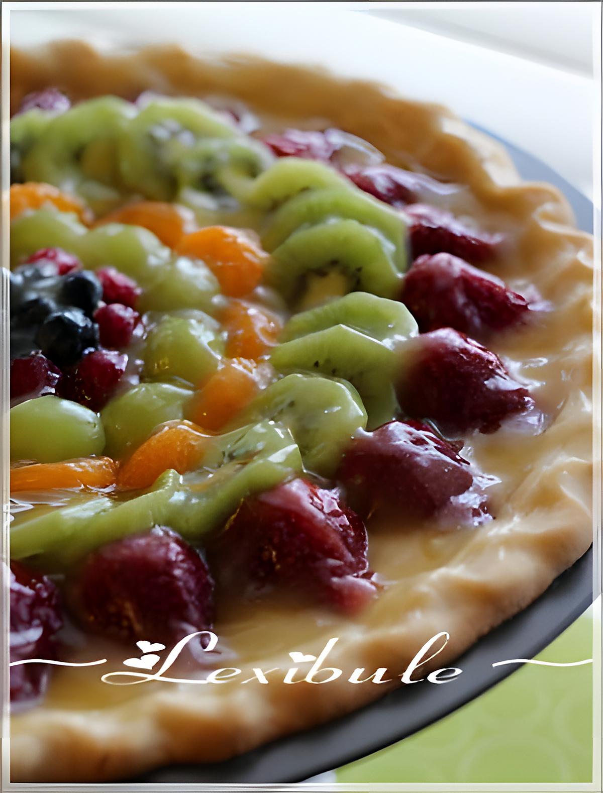 recette Tarte aux fruits et au chocolat blanc