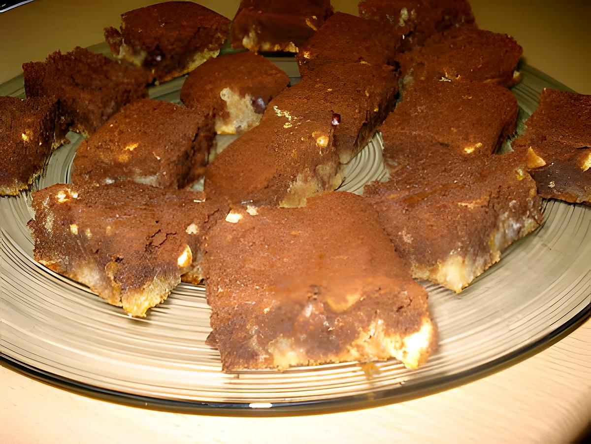 recette BROWNIES AU 2 CHOCOLATS