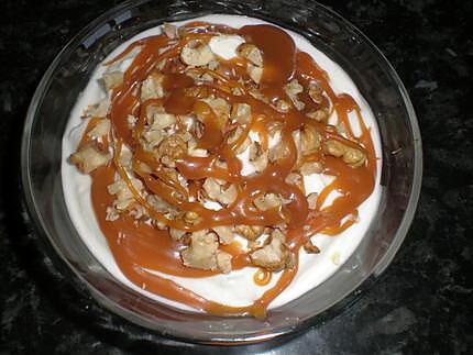 recette sunday caramel(mac fleury,daims,maltesers,M&M'S)