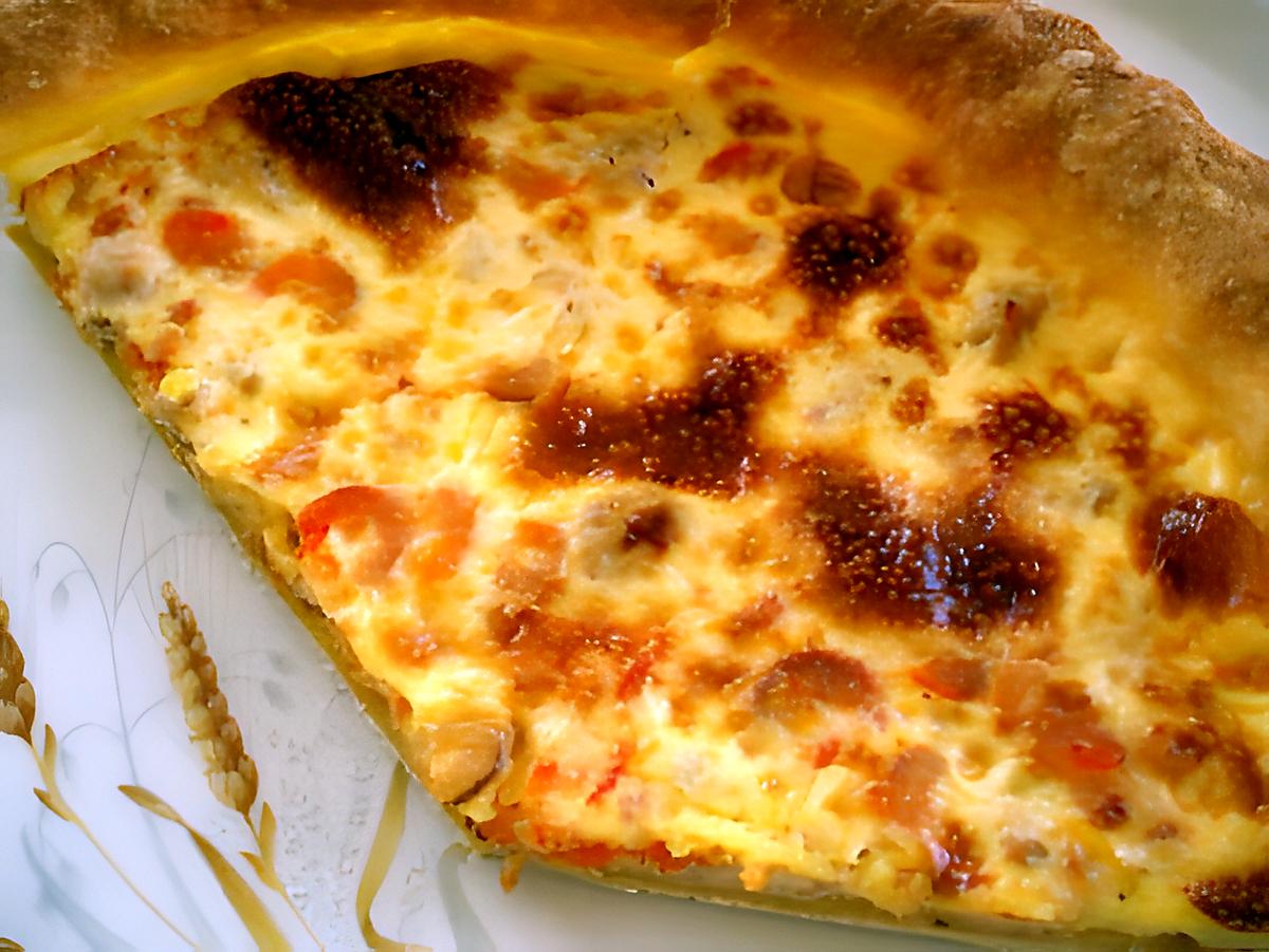 recette Ma quiche thon-crevette.