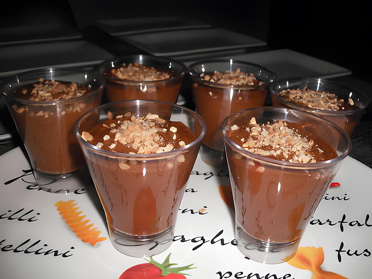 recette Mousse au chocolat au pralin