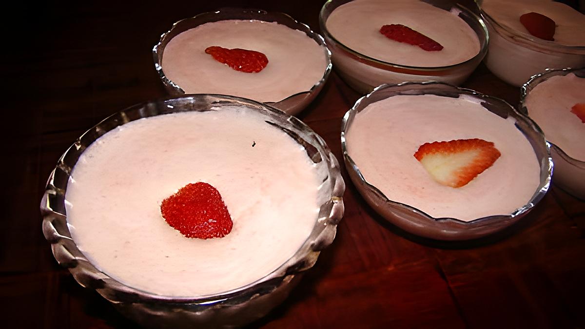 recette Mousse aux fraises