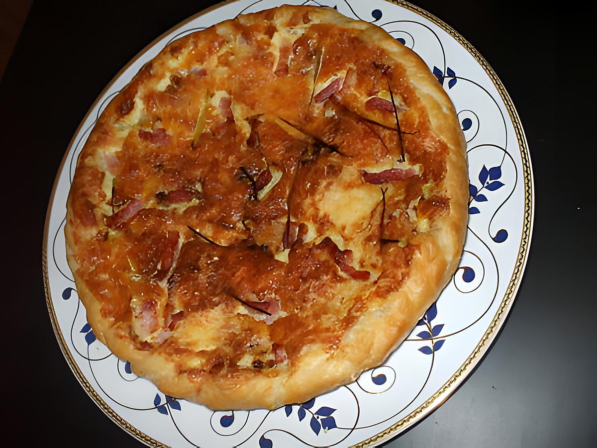 recette " Quiche  croustillante au poireau et aux petits lardons rissolés.. de " Kapiluka" ..exquisimoooooooooooo.....!!!!!"