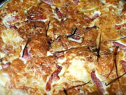 recette " Quiche  croustillante au poireau et aux petits lardons rissolés.. de " Kapiluka" ..exquisimoooooooooooo.....!!!!!"