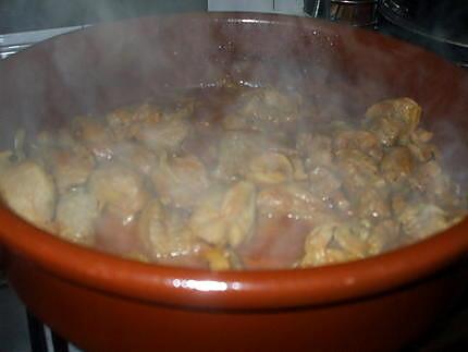 recette Estofado de pavo encebollado.....( Sauté de dinde......)...