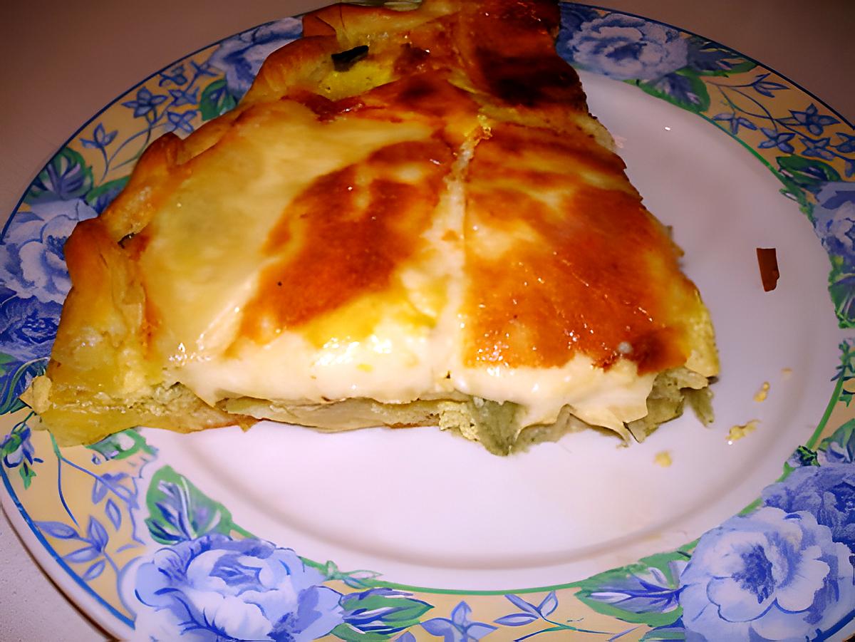 recette quiche aux poireaux et au fromage St Nectaire