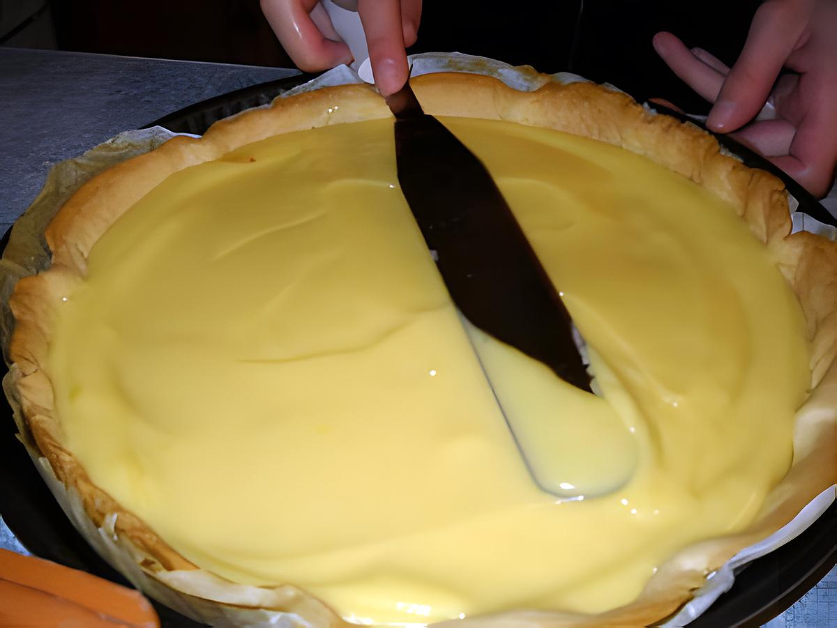 recette Crème pour fond de tarte, tres facile !