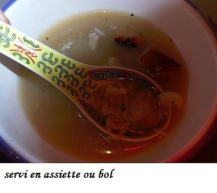 recette Soupe au thym