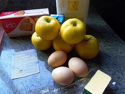 recette Fondant aux pommes et aux spéculoos