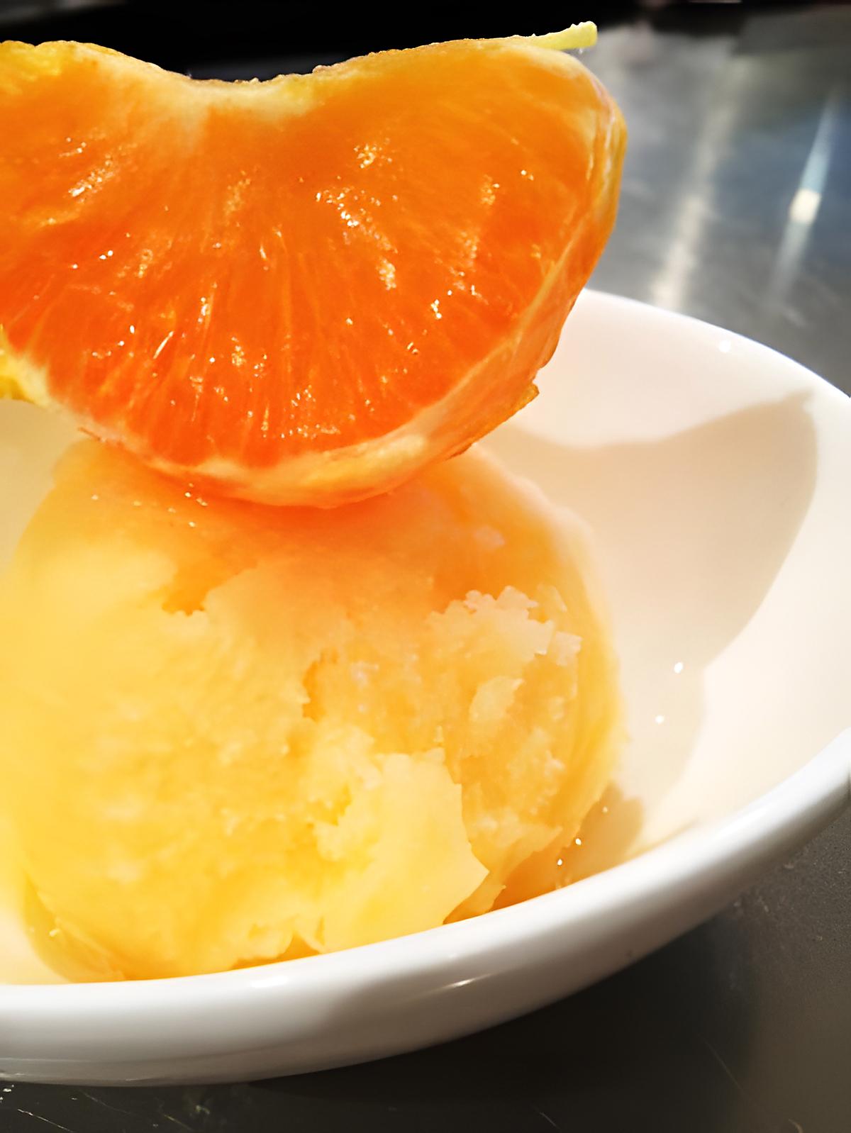 recette Sorbet mandarine