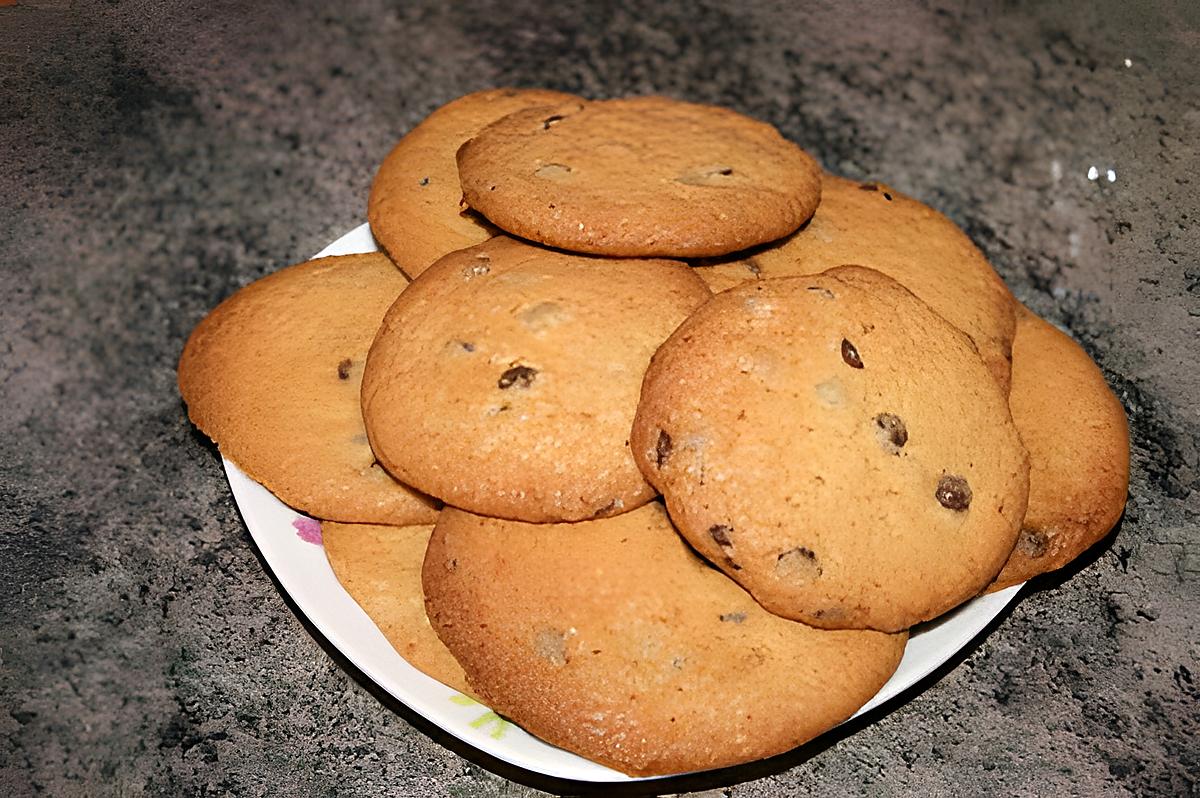 recette Cookies aux speculoos et pépites de chocolat
