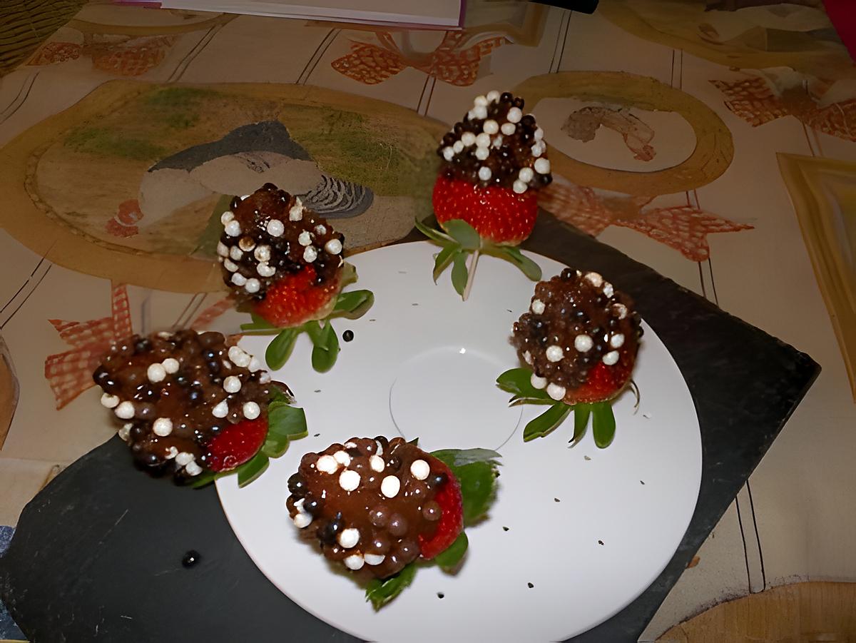 recette fraises au chocolat