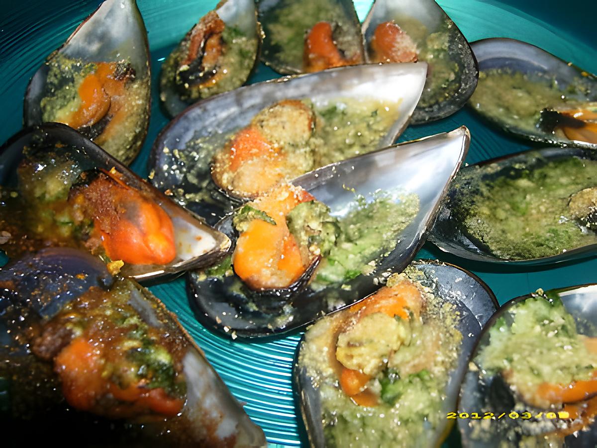 recette moules au beurre d'escargots