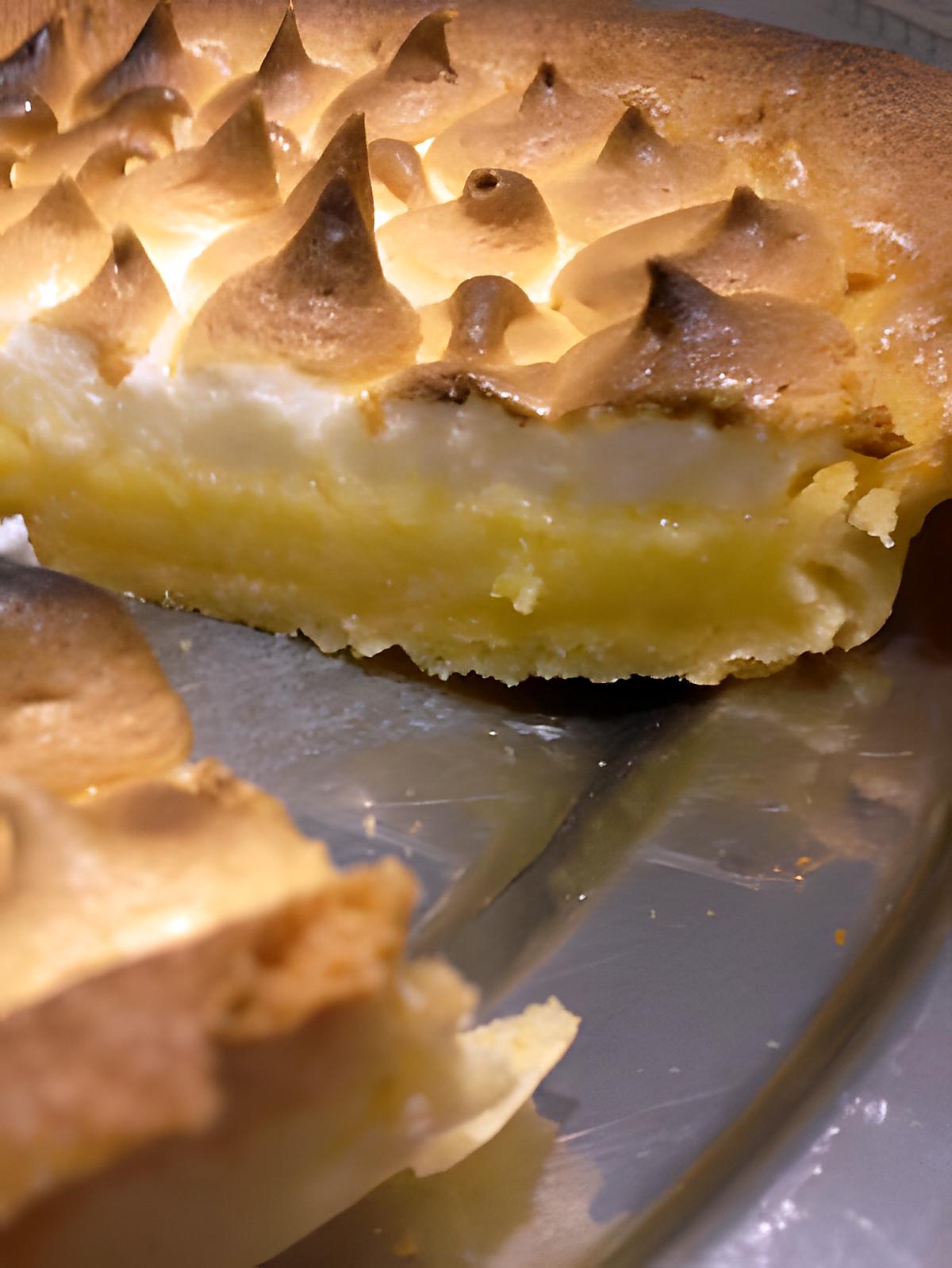 recette Tarte au citron meringuée