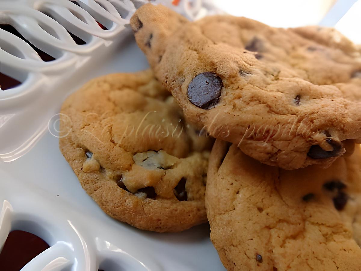 recette Biscuits moëlleux aux grains de chocolat ( Le parfait biscuit)