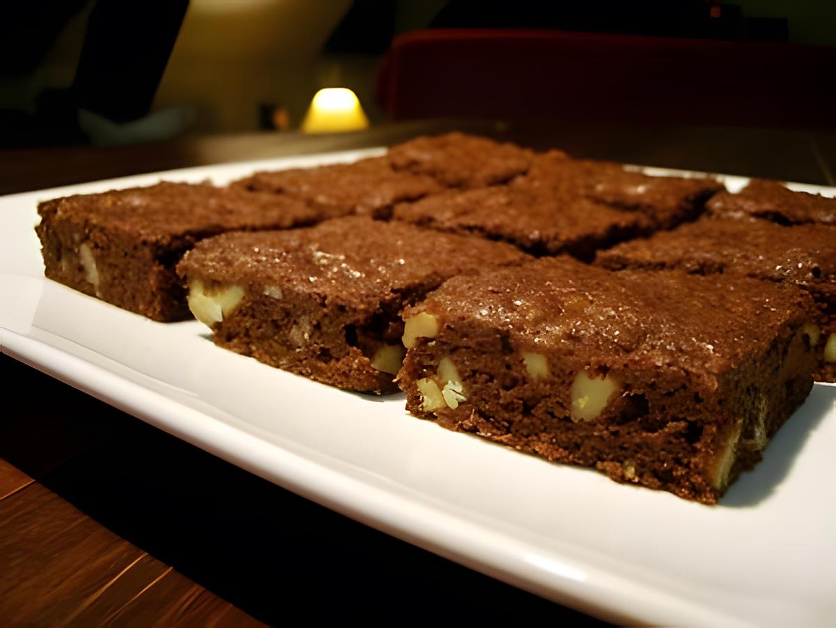 recette Brownies chocolat noir et noix de Christophe Felder...