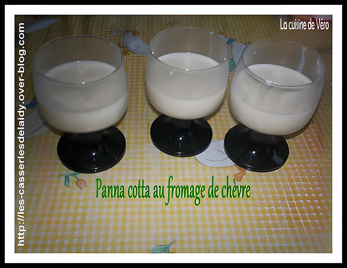 recette panna cotta au fromage de chévre