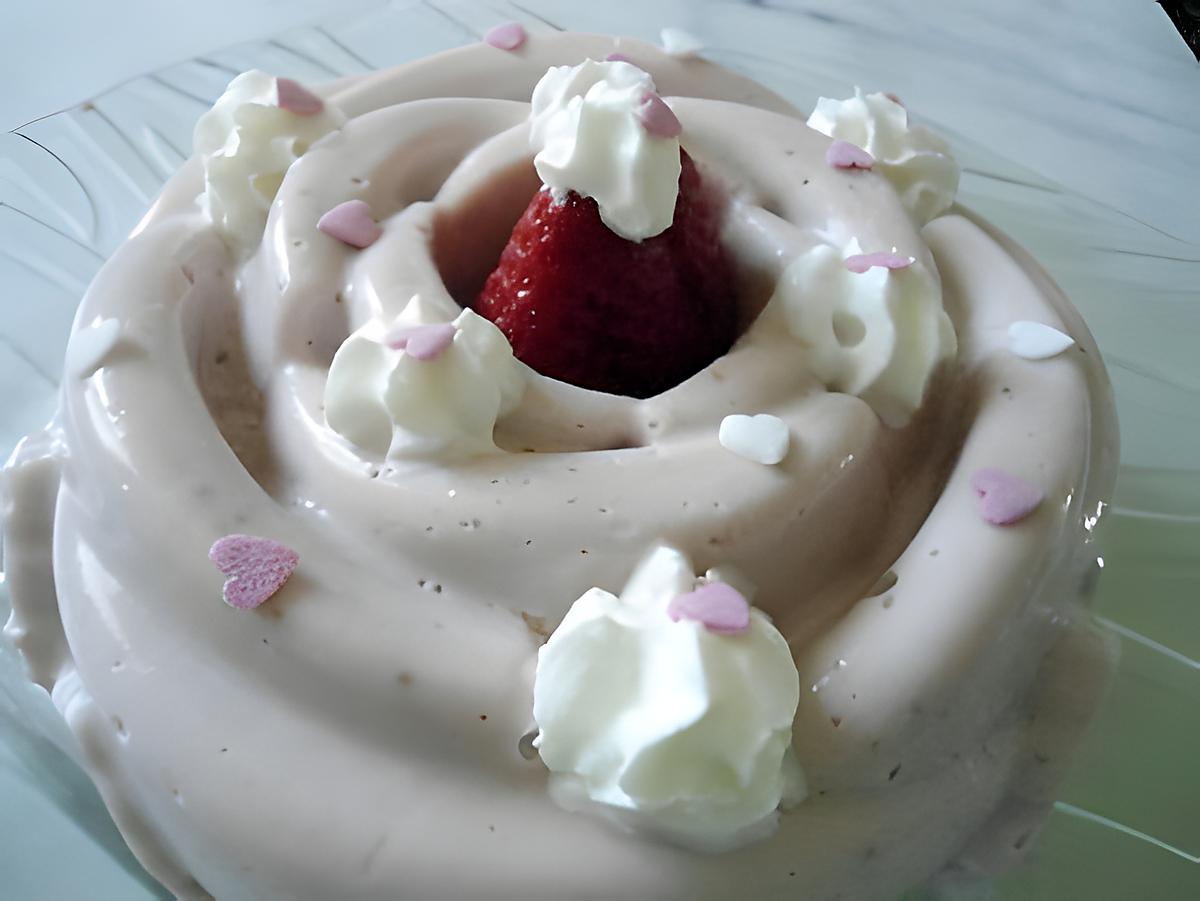 recette MOUSSE AU FROMAGE BLANC ET FRAISES