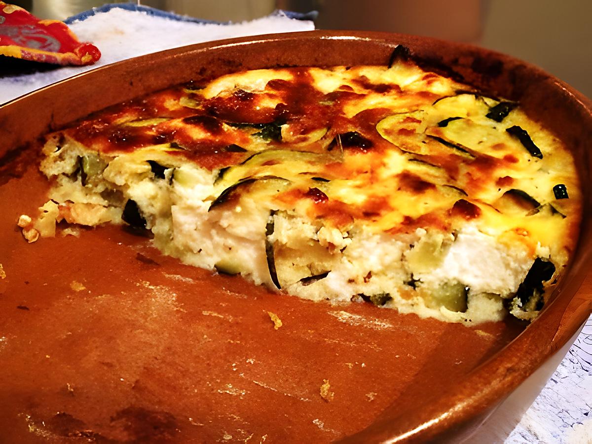 recette Flan de courgette et FETA