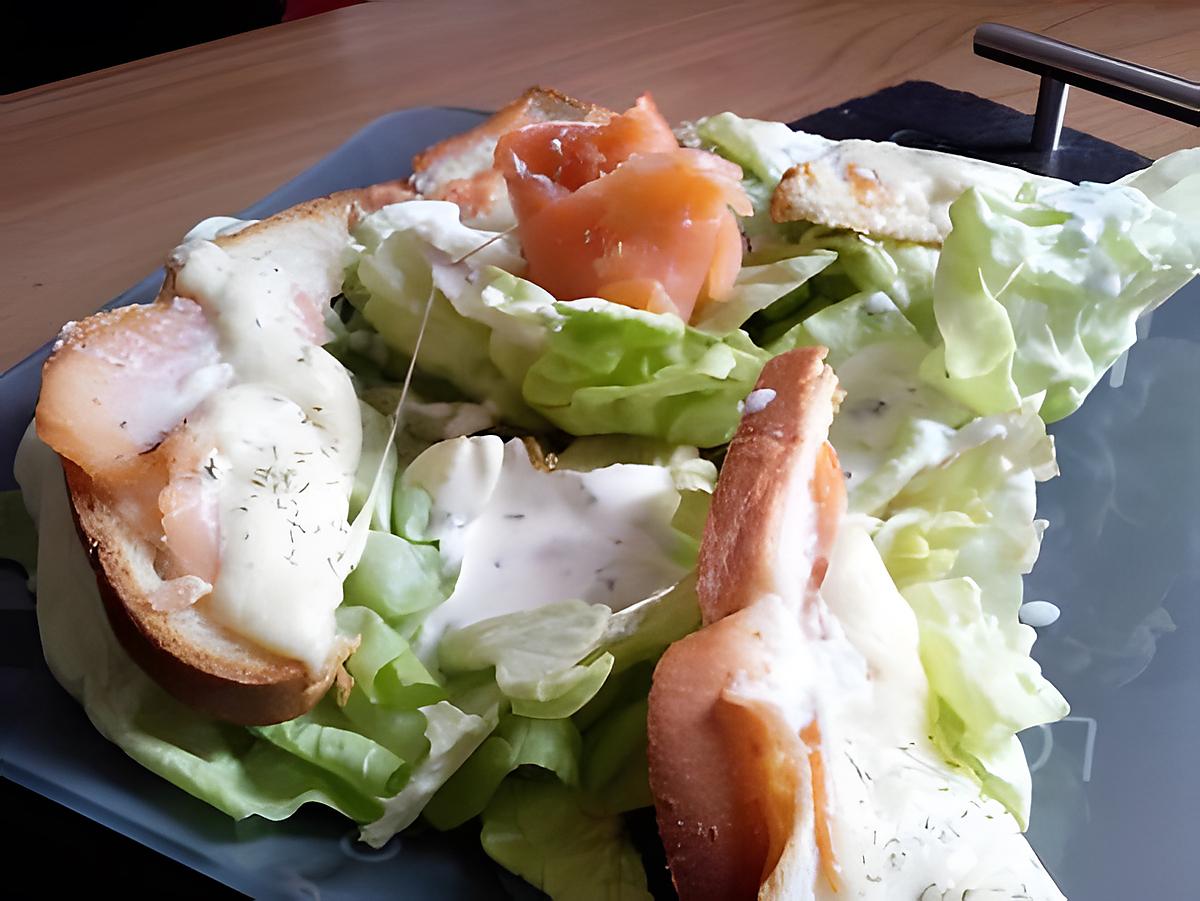 recette Salade gourmande au saumon et mozarella