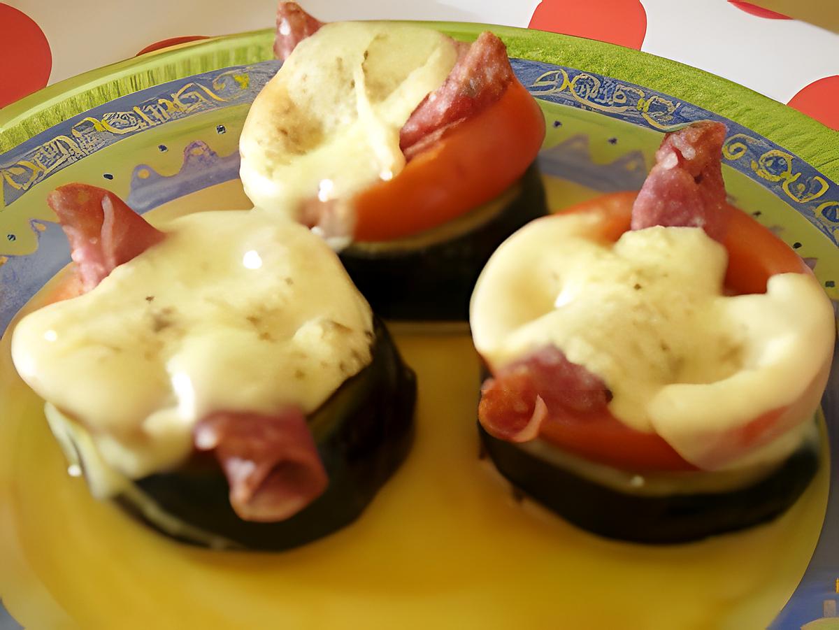 recette tomates sur canapé d'aubergines