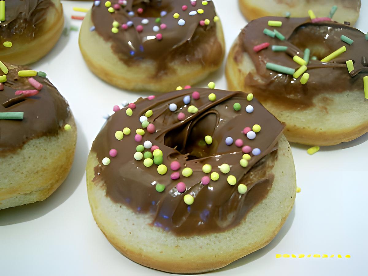 recette minis donuts, glaçage au nutella