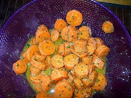 recette " Salade fraîche de carottes à la Marocaine "...