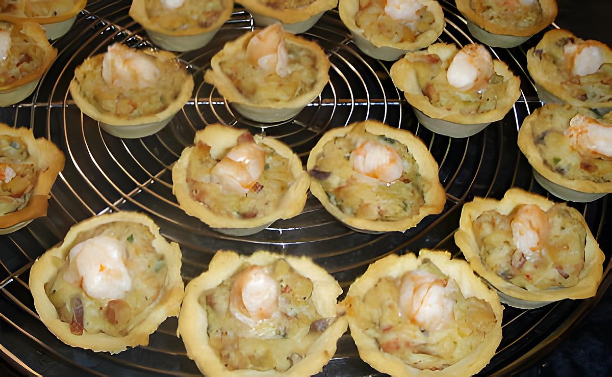 recette Quiches aux fruits de mer