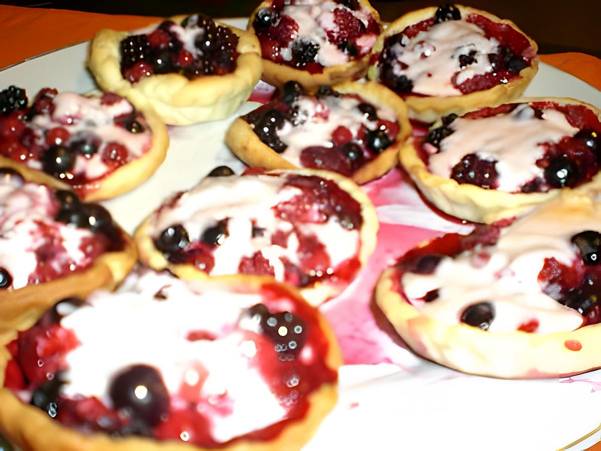 recette Tartelette de fruits rouges au chamalow  !