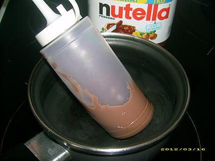 recette petite astuce pour un Nutella liquide !!