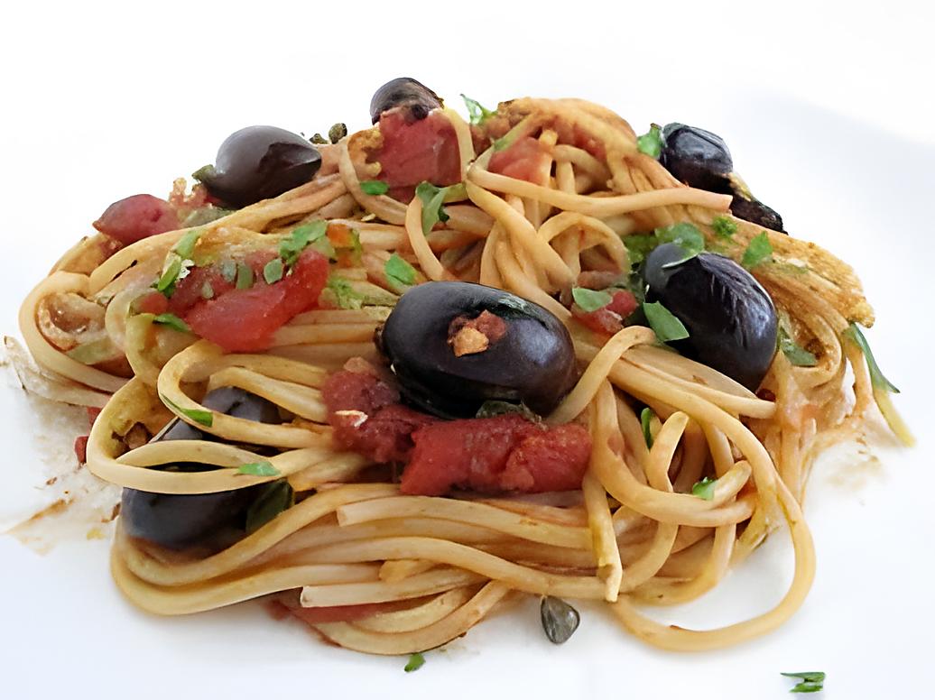 recette Spaghetti à la "Puttanesca"