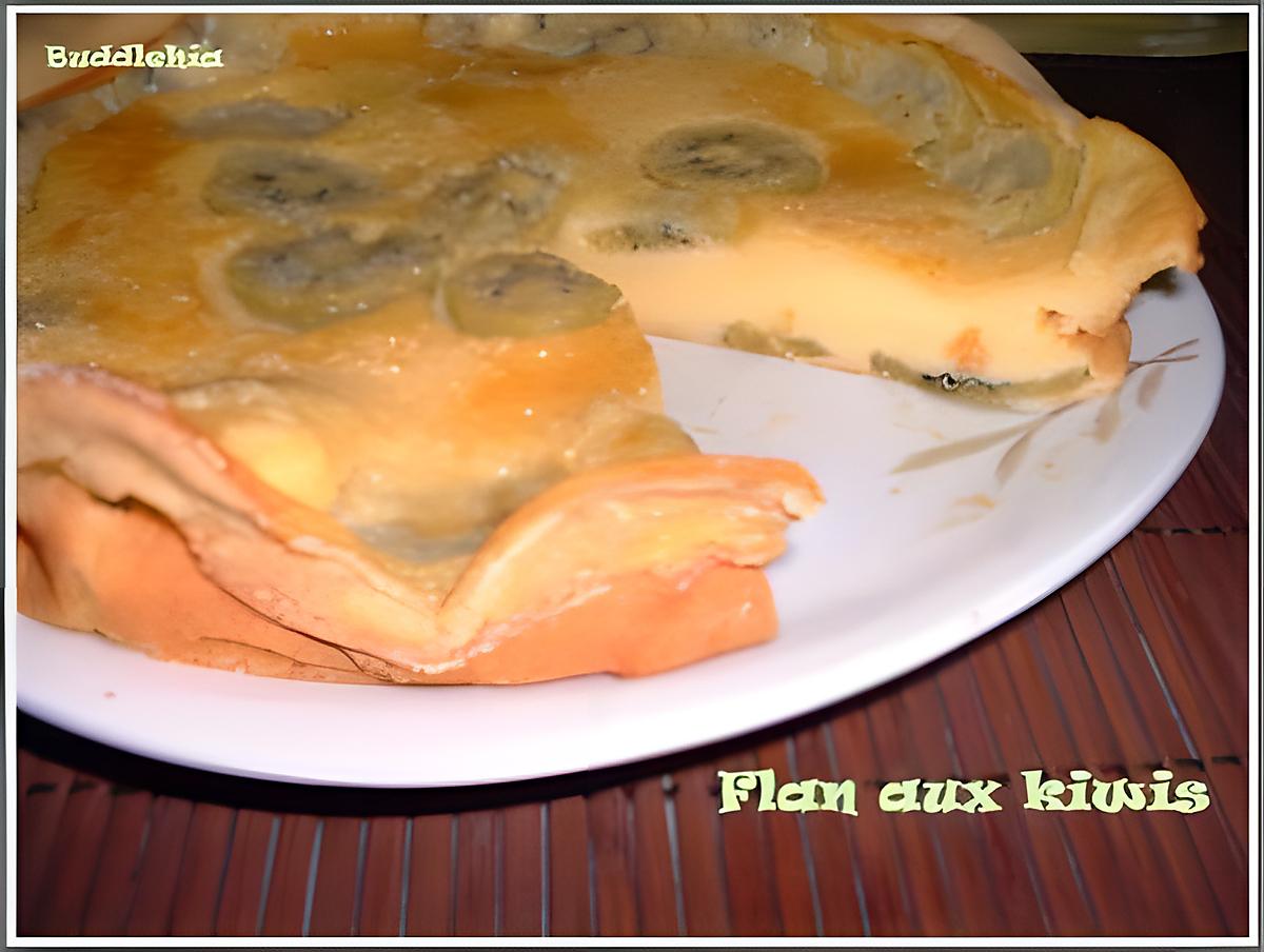 recette Flan aux kiwis