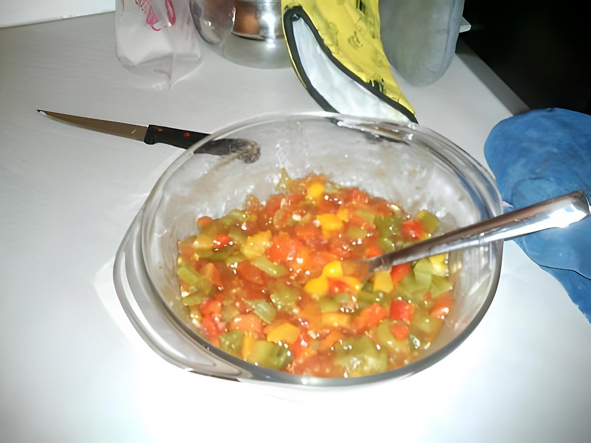 recette ma salade méchoui au poivrons et tomates
