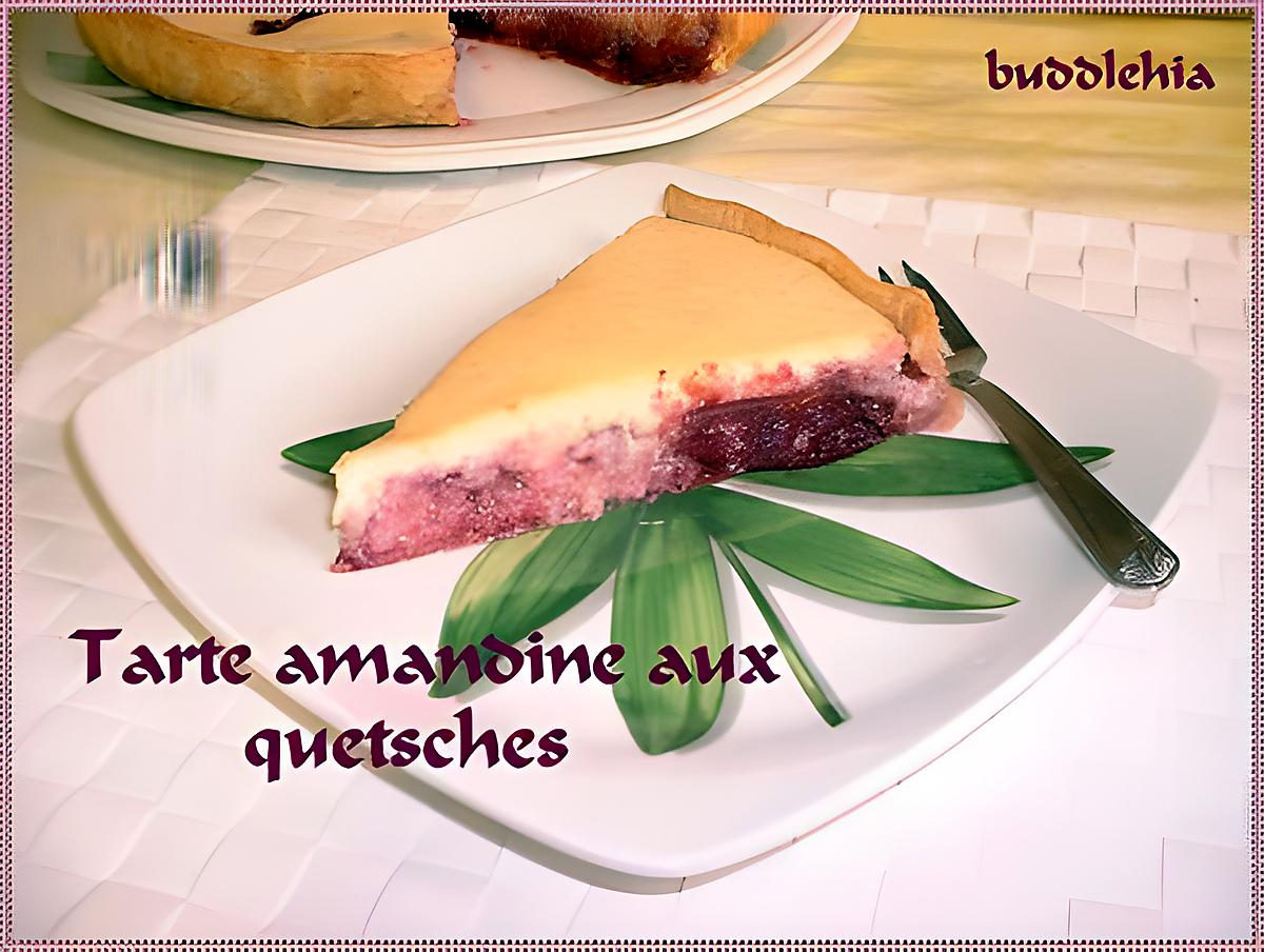 recette Tarte amandine aux quetsches