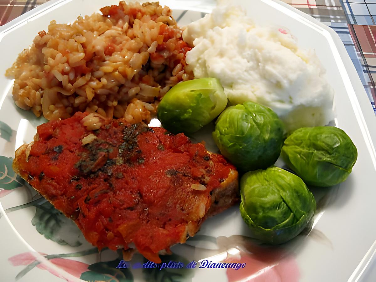 recette Casserole de côtelettes de porc au riz