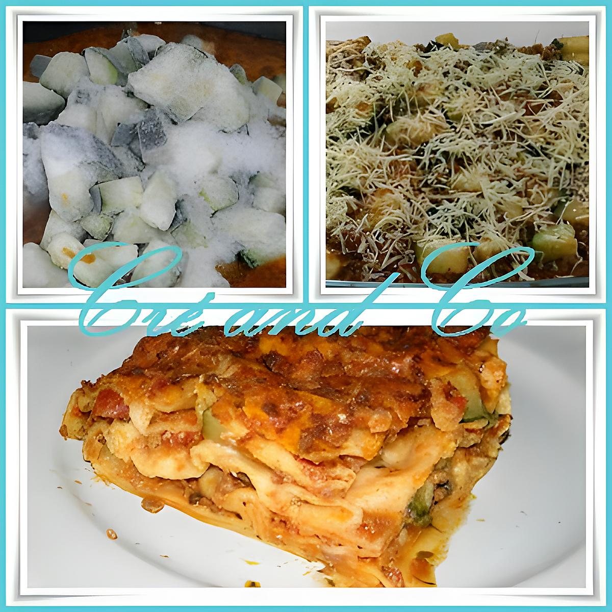 recette Lasagne aux courgettes...