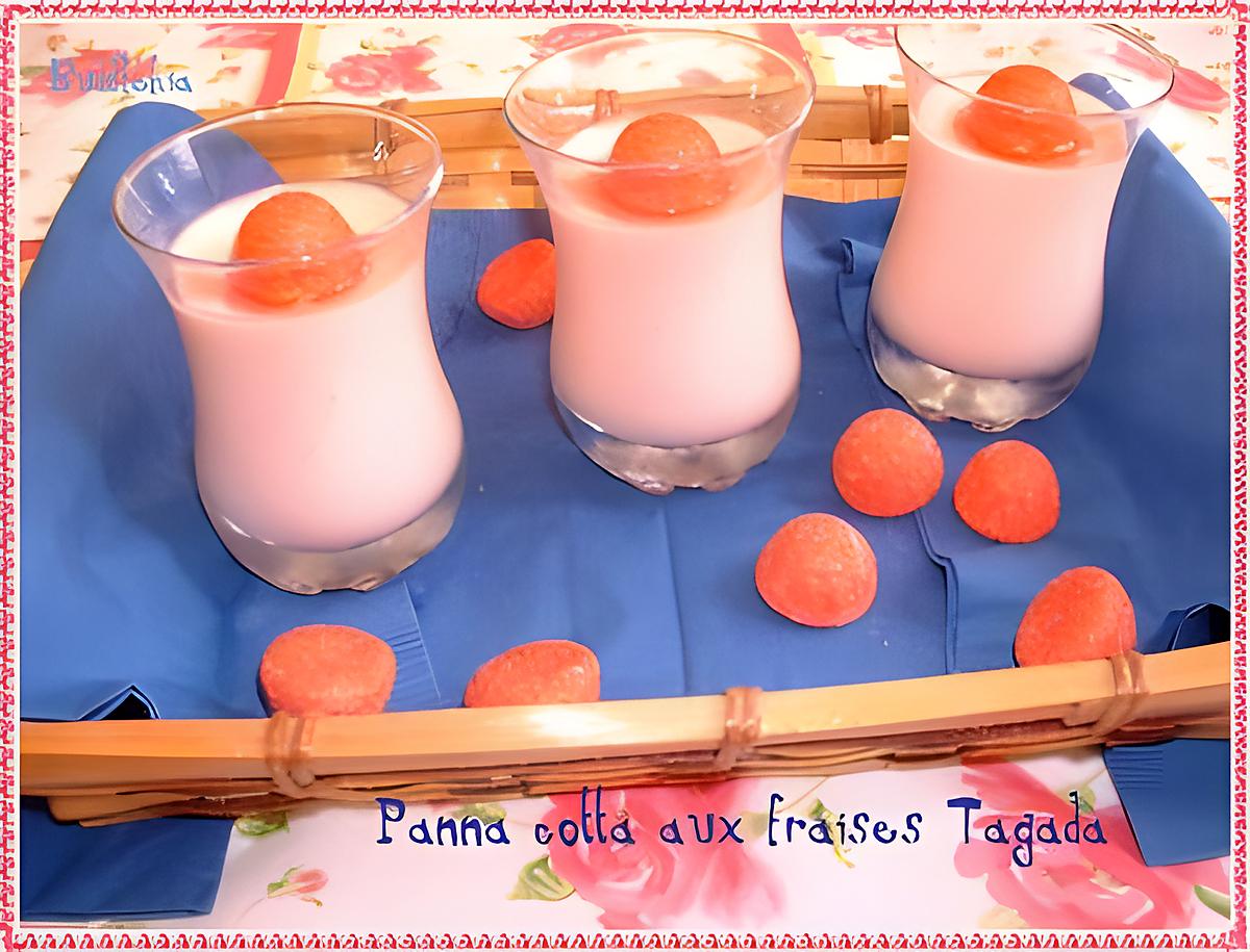 recette Panna cotta aux fraises Tagada ®