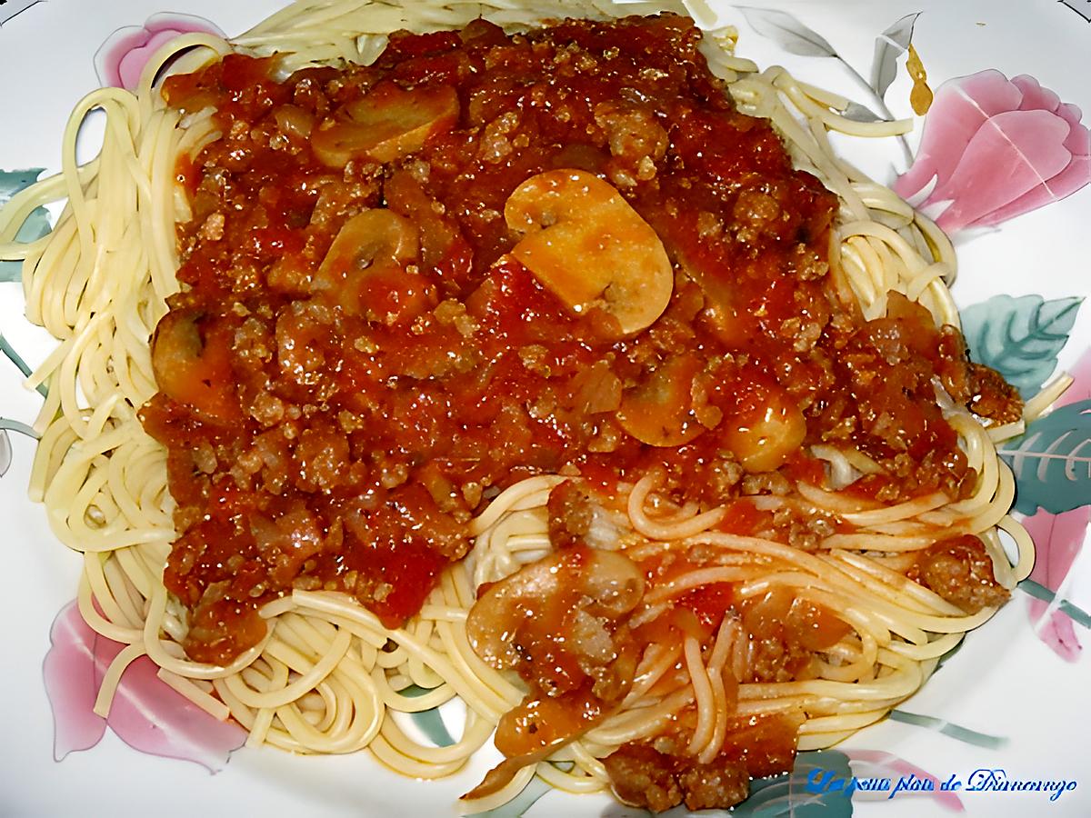 recette Sauce spagetti aux 2 viandes