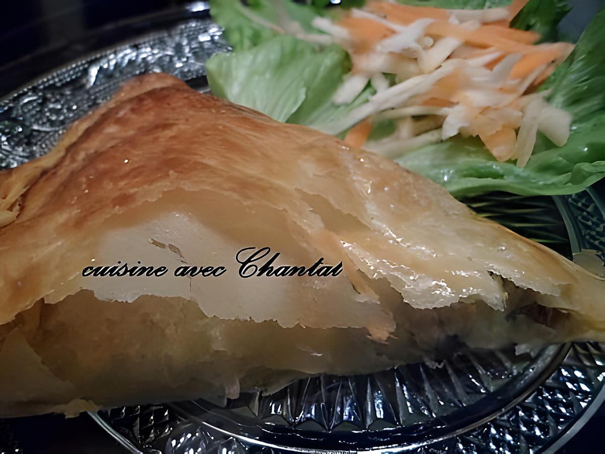 recette tarte aux champignons facon calzone