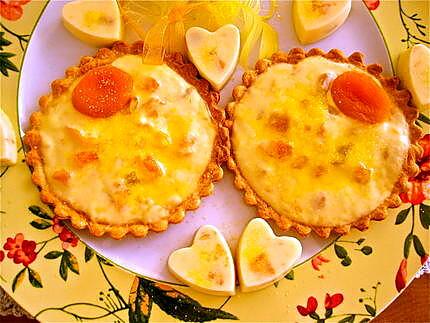 recette TARTELETTES ENSOLEILEES POUR L'ARRIVEE DU PRINTEMPS.