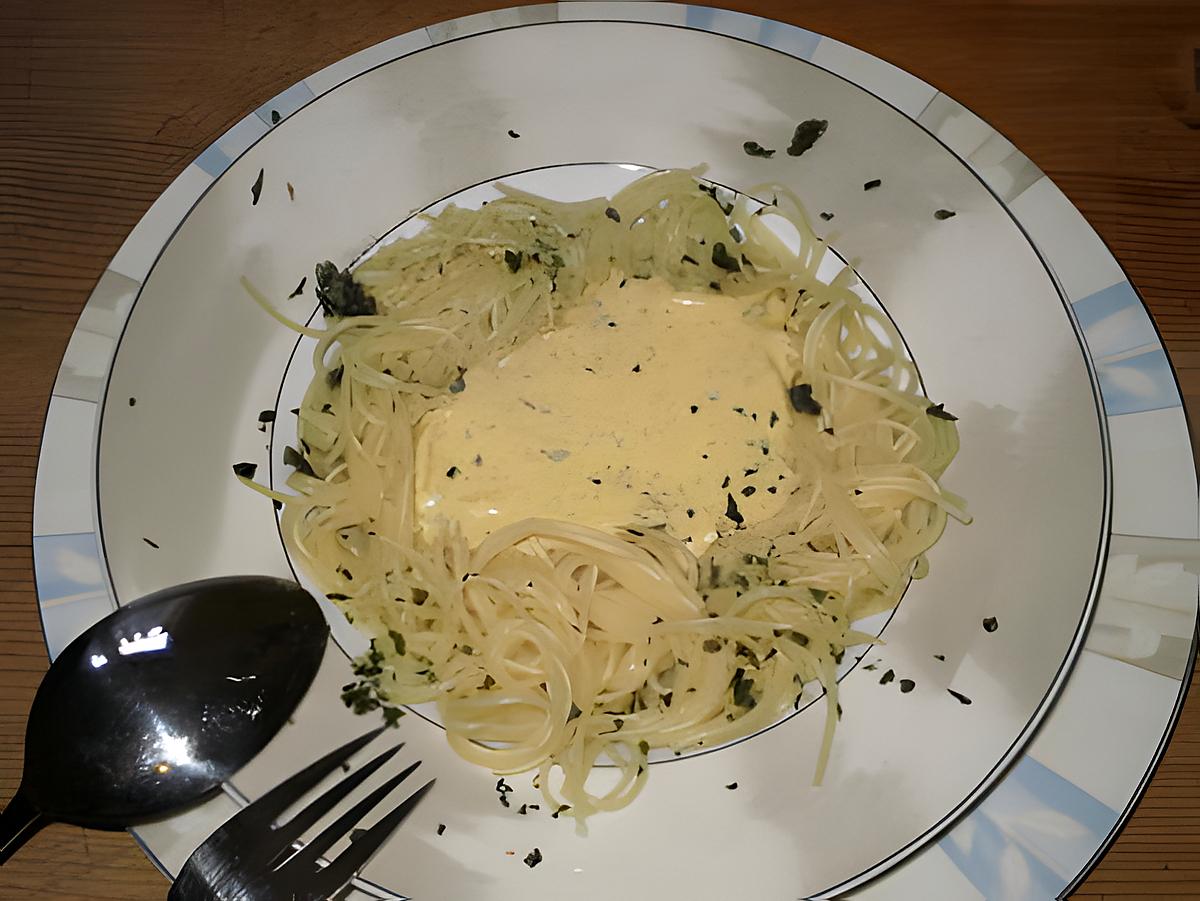 recette capellini à la crème de poivron jaune