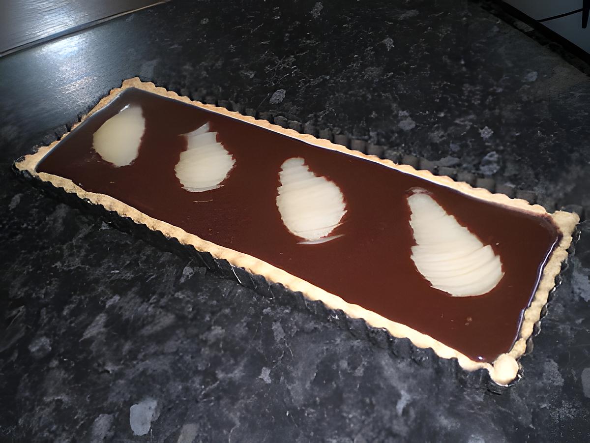 recette tarte chocolat poire