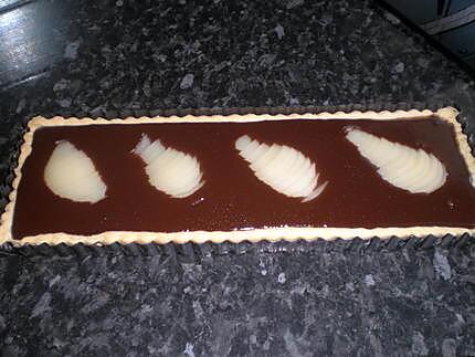 recette tarte chocolat poire