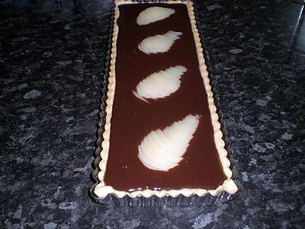 recette tarte chocolat poire