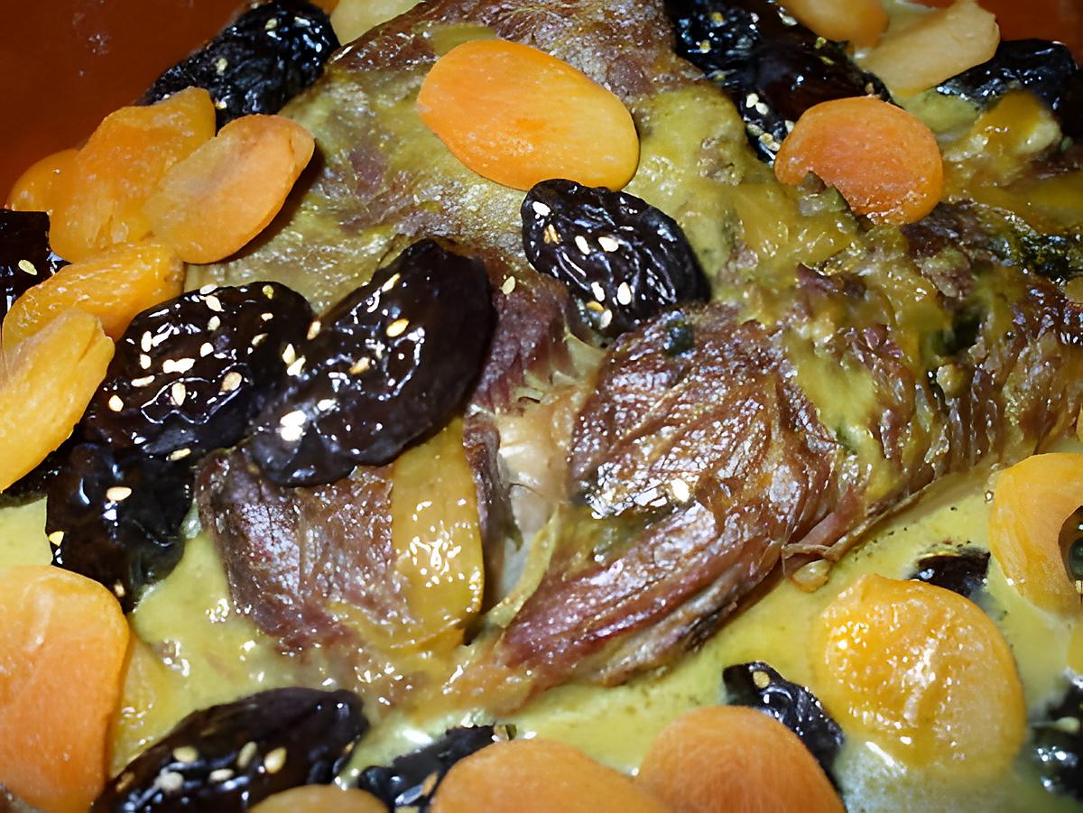 recette " Tajine de Pruneaux et abricots" De  "tata Taous"...