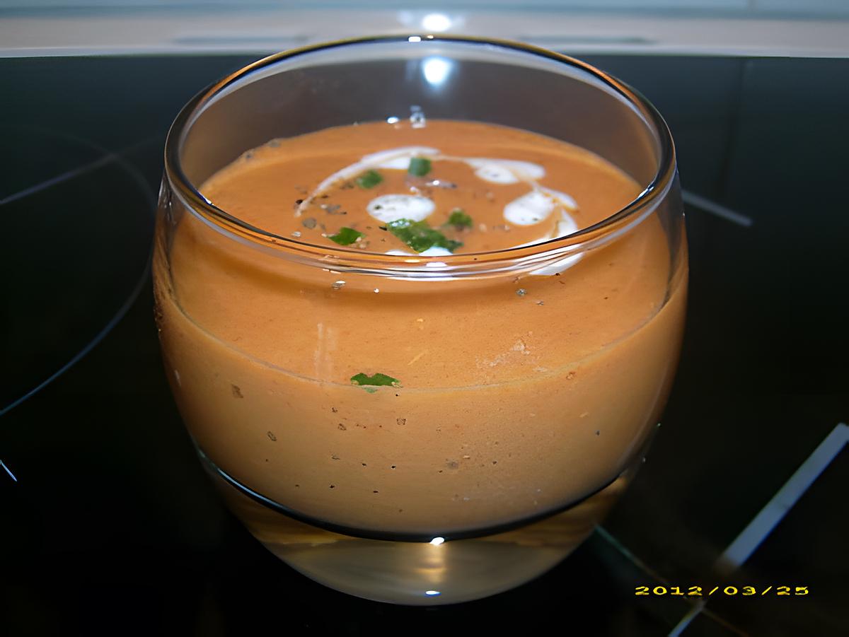 recette crème de poivrons au curry