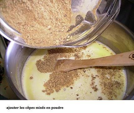 recette Purée de pommes de terre aux cèpes