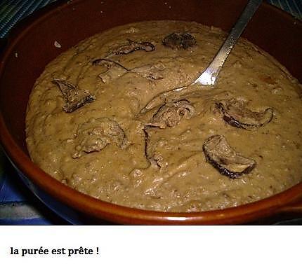 recette Purée de pommes de terre aux cèpes