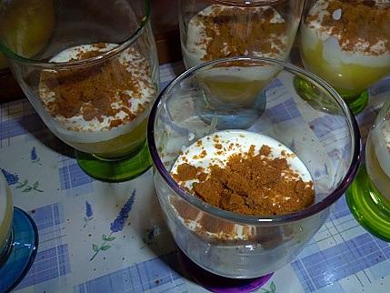 recette Coupe mousseuse au fromage blanc et à la pomme aux spéculoos de cécilia